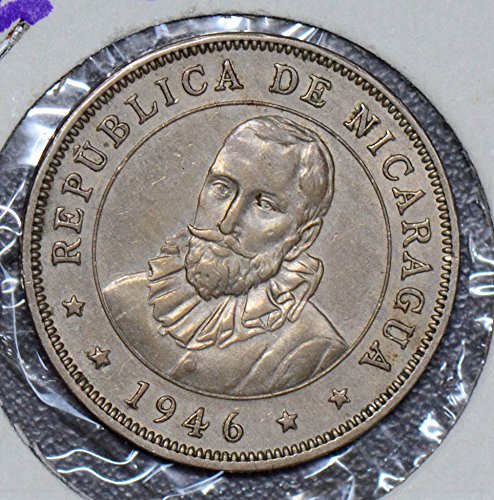 Collectible Coin 190510 Nicaragua 1946 50 Centavos AU