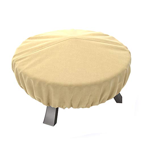 Dura Covers LRFP5515 Fire Pit Cover, Tan and Brown