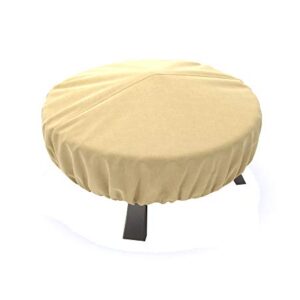 Dura Covers LRFP5515 Fire Pit Cover, Tan and Brown