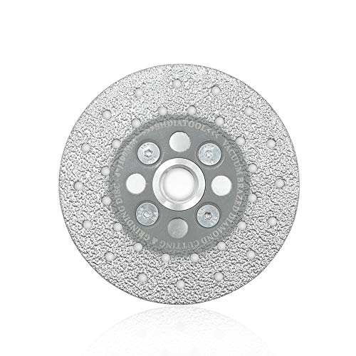 SHDIATOOL Diamond Granite Cutting Wheel for Marble Quartz, 4 Inch Fast Cutting Grinding Shaping Diamond Disc for Angle Grinder with 5/8-Inch-11 Thread