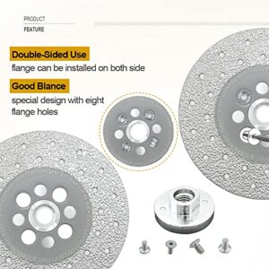 SHDIATOOL Diamond Granite Cutting Wheel for Marble Quartz, 4 Inch Fast Cutting Grinding Shaping Diamond Disc for Angle Grinder with 5/8-Inch-11 Thread