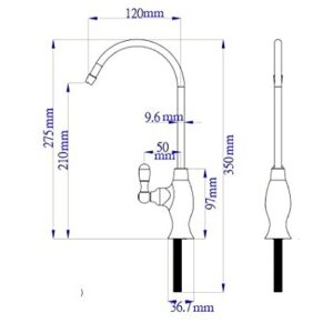 NSF Certification Lead-Free Water Filtration Reverse Osmosis Faucet (Brushed Nickel) Advanced RO Tap for Drinking, Kitchen Sink Cooking, Cleaning | Safe, Healthier