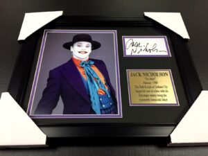 jack nicholson the joker signature autographed reprint batman framed 8x10 photo