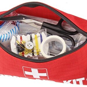 Travel Size First Aid Kit: 100 Piece Small First Aid Travel Bag Compact Lightweight & Portable Mini 1st Aid Box | Car Camping Backpacking Hiking School Office & Survival First Aid Supplies