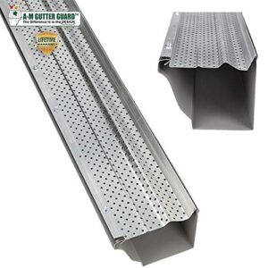 a-m gutter guard - aluminum 5" (100 feet, mill finish)