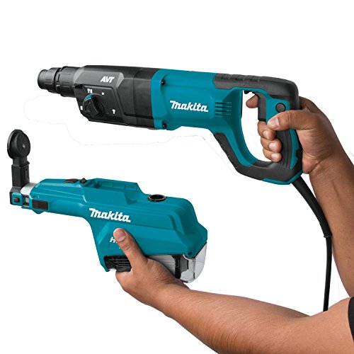 Makita HR2661 1" AVT Rotary Hammer, Accepts Sds-Plus Bits, w/Hepa Dust Extractor (D-Handle), Blue