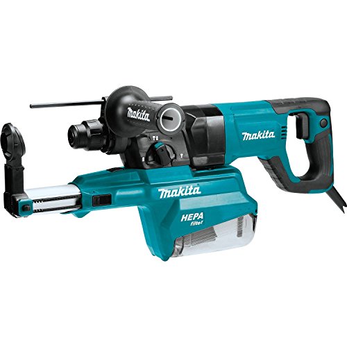 Makita HR2661 1" AVT Rotary Hammer, Accepts Sds-Plus Bits, w/Hepa Dust Extractor (D-Handle), Blue