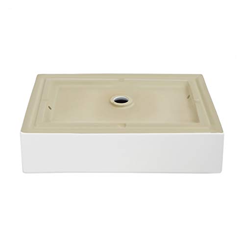 Swiss Madison SM-VS282 Voltaire Wide Rectangle Vessel Sink, Glossy White