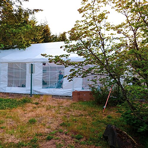 ALEKO Sidewalls for CP1020 Outdoor Event Carport Garage Canopy Shelter Tent - 10 x 20 x 8.5 Feet - White