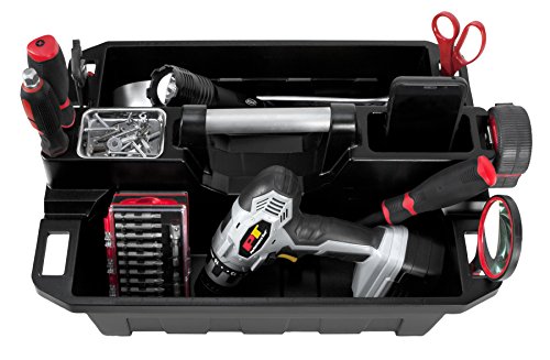 Performance Tool W88995 Portable Supply Caddy and Magnetic Utility Tool Tray,Black