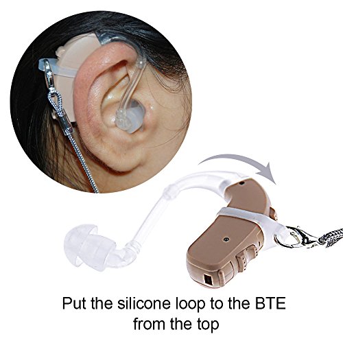 Hearing Aids Clip for Adults Seniors - Portable Hang Rope Anti-lost Rope Security Clip Fixation Cord Protection Rope for Hearing Amplifiers