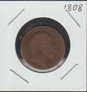 1808 uk classic head right penny poor