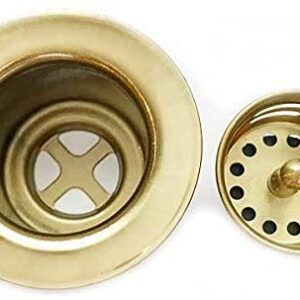 Brass Bar Sink Drain (220-BRS) 2" Bar Junior Duo Basket Strainer for Brass Bar Sinks