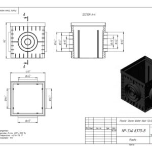 Vodaland - 12x12 Catch Basin Green Grate Package with Debris Basket and partitions Included!