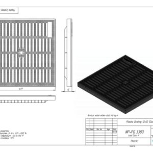 Vodaland - 12x12 Catch Basin Green Grate Package with Debris Basket and partitions Included!