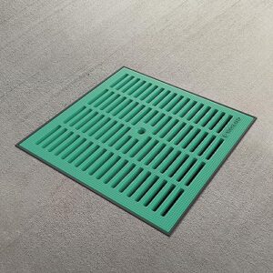 Vodaland - 12x12 Catch Basin Green Grate Package with Debris Basket and partitions Included!