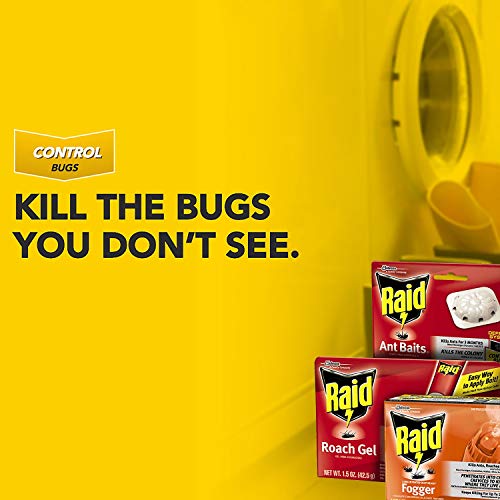 Raid Double Control Small Roach Baits, Child Resistant, For Indoor Use, Kills Roaches for 3 Months, 12 Count