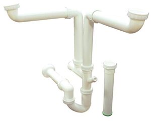 transolid tsdik plastic sink drain install kit, 12" l x 16" w x 4" h, white