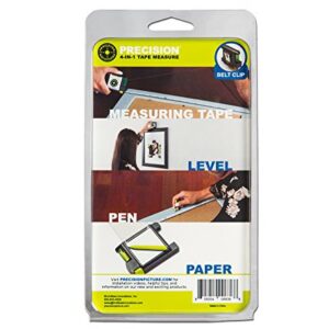 Precision 4-in1 Tape Measure with Level, Paper & Pen