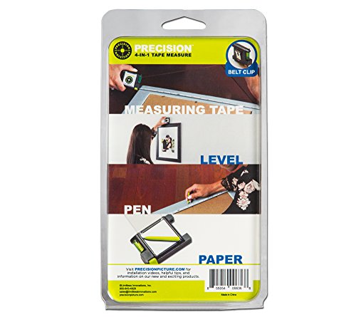 Precision 4-in1 Tape Measure with Level, Paper & Pen