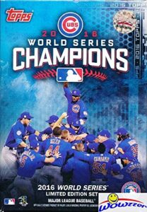 wowzzer chicago cubs 2016topps world series champions factory sealed hanger box set with kris bryant,kyle schwarber,addison russell,anthony rizzo,david ross,jake arrieta&more! 108years in the making!