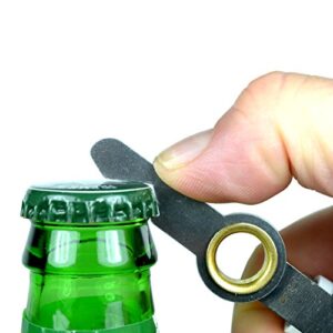 Screwpop Chapstick Holder Keychain and Carabiner Attachment Compact Pocket Multi-Tool with Bottle Opener Stainless Steel Construction