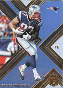 2017 donruss elite #66 rob gronkowski new england patriots football card