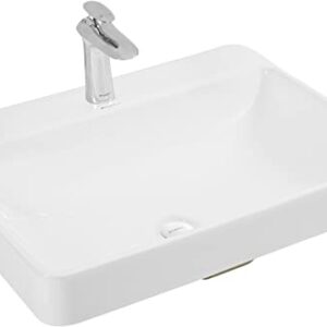 Swiss Madison Well Made Forever SM-VS202 Carré Vessel Sink, Glossy White