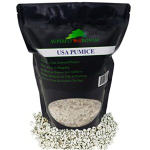bonsai, cactus & succulent pumice - professional sifted and ready to use american … (2.5 dry quart)