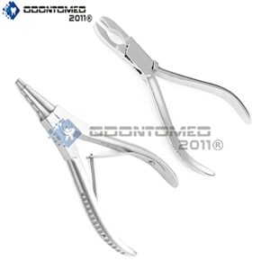 OdontoMed2011 Stainless Steel Body Piercing Plier Tool 2 'Ring Opening and Closing Pliers Ring Opener & Closer Plier Set Bead Capture Ball Closure Tattoo ODM
