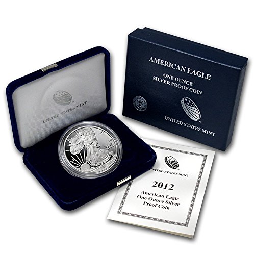 2012 W Silver Eagle 2012 Silver eagle proof with box and COA $1 Proof US Mint DCAM