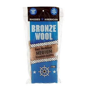 homax - 33873123019 medium grade bronze wool, 3 pad