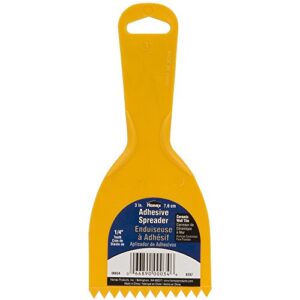 homax 1/4" tooth adhesive spreader for ceramic tile, yellow, 3"