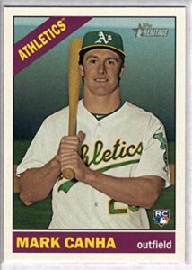2015 topps heritage high number #642 mark canha rc rookie oakland athletics