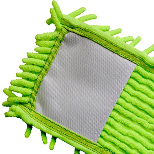 Set of 4 Microfiber Dust Mop Refills with Finger-Like Projections - 14x4 Inches Reusable Mop Pad Refills for Hardwood, Tile, and Laminate Floors