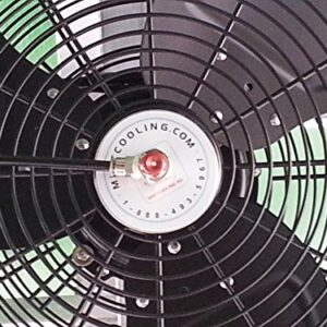 Misting Fan - Patio Mist Fan - Outdoor Mist Fan - For Residential, Commercial, Restaurant and Industrial Misting Application (18 Inch Black Fan)
