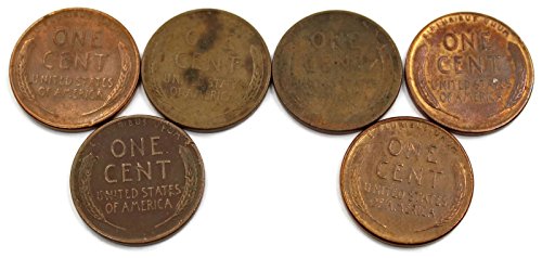 1951 Various Mint Marks 1951 D 1952 D 1953 D 1954 S 1956 D 1958 D Lincoln Wheat Pennies FAIR