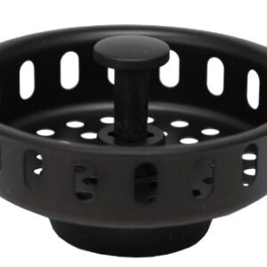 Stainless Steel Replacement Basket for Kitchen Sink Strainers, Oil Rubbed Bronze Finish - By Plumb USA