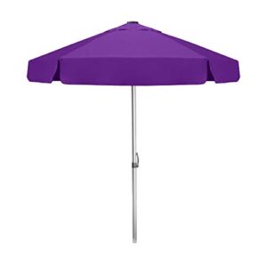 strombergbrand the vented bistro, large outdoor patio umbrella with tilt adjustments, café style market umbrella, patented construction, commercial quality heavy duty table top umbrella, purple