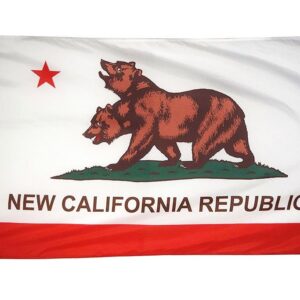 DANF FLAG New California Republic Flag Banner 3ftx5ft Polyester with Brass Grommets