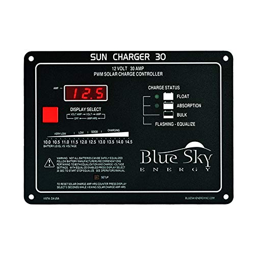 Blue Sky Energy SC30 30A PWM Solar Charge Controller with Display, Fully programmable for Lead-Acid or Lithium Batteries