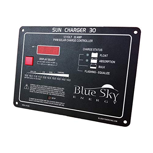 Blue Sky Energy SC30 30A PWM Solar Charge Controller with Display, Fully programmable for Lead-Acid or Lithium Batteries