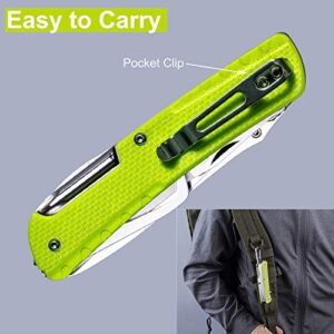 RUIKE Multifunctional Knive, Yellow-Green, G10 (LD43)