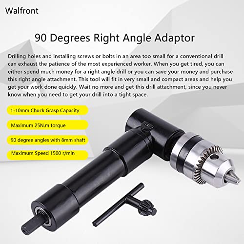 Aluminum Head Right Angle Bend Extension Chuck 90 Degree Drill Attachment Adapter 8mm Hex Shank Power Electric Drill Tool