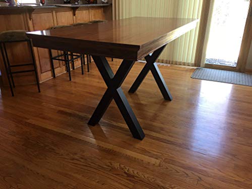 Metal Table Legs, X-Frame Style - Any Size and Color