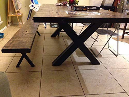 Metal Table Legs, X-Frame Style - Any Size and Color