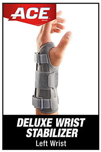 ACE Brand Carpal Tunnel Wrist Stabilizer, Wrist Support for Carpal Tunnel, Adjustable Wrist Brace with Memory Foam Palm, One Size Fits Most