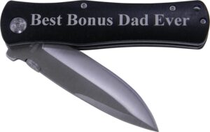 best step dad ever - (black handle)