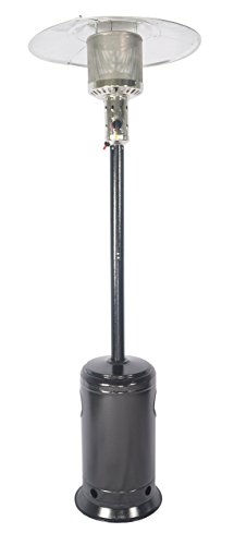 LEGACY HEATING 47000 Btu Propane Patio Heater, Hammered, Black