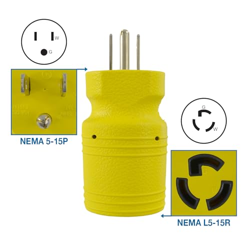 Conntek 30111-YW Plug Adapter, Yellow